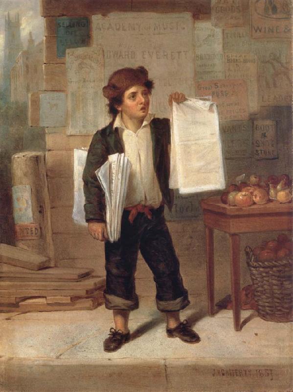 James H. Cafferty Newsboy Selling New-York